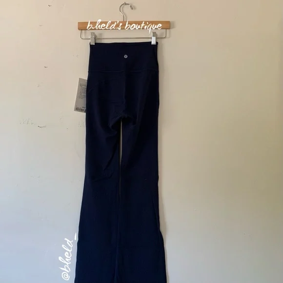 lululemon Groove Super High-Rise Flared Pant Nulu True Navy Blue Size 2 New NWT